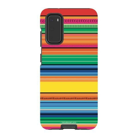 Galaxy S20 Gloss (High Sheen) Rainbow Serape Tough Phone Case - The Urban Flair