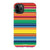 iPhone 11 Pro Max Satin (Semi-Matte) Rainbow Serape Tough Phone Case - The Urban Flair