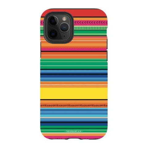 iPhone 11 Pro Satin (Semi-Matte) Rainbow Serape Tough Phone Case - The Urban Flair