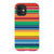 iPhone 12 Mini Satin (Semi-Matte) Rainbow Serape Tough Phone Case - The Urban Flair