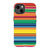 iPhone 13 Gloss (High Sheen) Rainbow Serape Tough Phone Case - The Urban Flair