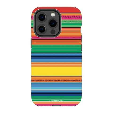 iPhone 13 Pro Gloss (High Sheen) Rainbow Serape Tough Phone Case - The Urban Flair