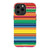 iPhone 13 Pro Max Satin (Semi-Matte) Rainbow Serape Tough Phone Case - The Urban Flair