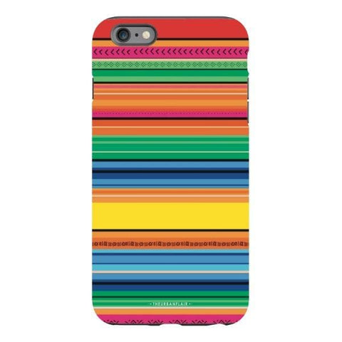 iPhone 6s Plus Satin (Semi-Matte) Rainbow Serape Tough Phone Case - The Urban Flair