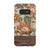 Retro Flowers Split Wood Print Tough Phone Case Galaxy S10e Gloss [High Sheen] exclusively offered by The Urban Flair