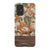 Retro Flowers Split Wood Print Tough Phone Case Galaxy S20 Plus Gloss [High Sheen] exclusively offered by The Urban Flair