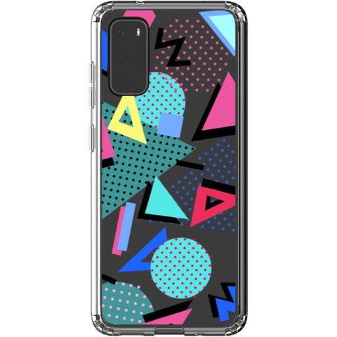 Retro Memphis Clear Phone Case for your Galaxy S20 exclusively at The Urban Flair