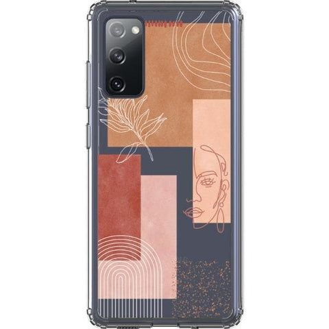 Rose Abstract Collage Clear Phone Case for your Galaxy S20 FE exclusively at The Urban Flair