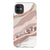 iPhone 11 Satin (Semi-Matte) Rose Abstract Layers Tough Phone Case - The Urban Flair