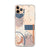 Rose & Blue Aesthetic Abstract Clear Phone Case iPhone 12 Pro Max by The Urban Flair (Trendy Aesthetic Abstract Phone Case For iPhone 12 Mini 11 Pro Max XR XS 7 8 Plus SE 2020 Clear Cover With Modern Shapes Collage Feat)
