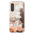 Galaxy A90 5G Gloss (High Sheen) Rose Gold Cactus Collage Tough Phone Case - The Urban Flair