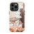 iPhone 13 Pro Satin (Semi-Matte) Rose Gold Cactus Collage Tough Phone Case - The Urban Flair