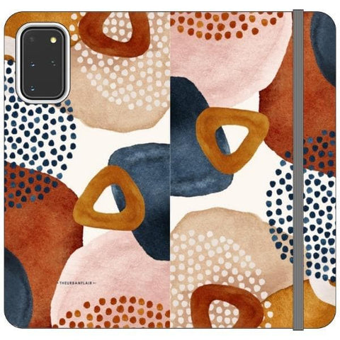 Galaxy S20 Plus Rustic Abstract Shapes Wallet Phone Case - The Urban Flair