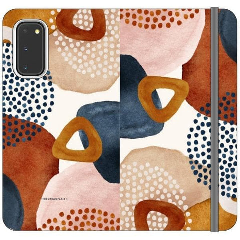 Galaxy S20 Rustic Abstract Shapes Wallet Phone Case - The Urban Flair