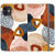 iPhone 11 Rustic Abstract Shapes Wallet Phone Case - The Urban Flair