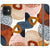 iPhone 12 Mini Rustic Abstract Shapes Wallet Phone Case - The Urban Flair