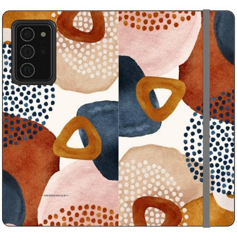 Note 20 Ultra Rustic Abstract Shapes Wallet Phone Case - The Urban Flair