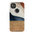 Rustic Watercolor & Wood Print Tough Phone Case Pixel 4A 4G Gloss [High Sheen] exclusively offered by The Urban Flair
