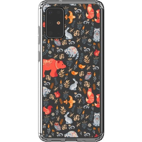 Galaxy S20 Plus Scandinavian Woodland Animals Clear Phone Case - The Urban Flair