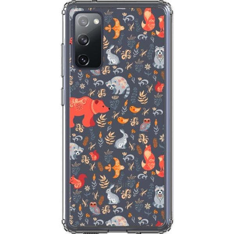 Galaxy S20 FE Scandinavian Woodland Animals Clear Phone Case - The Urban Flair
