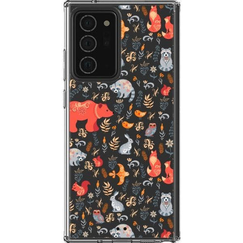 Note 20 Ultra Scandinavian Woodland Animals Clear Phone Case - The Urban Flair