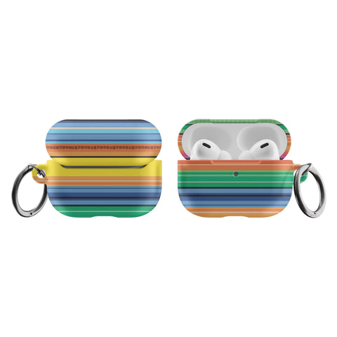 Shop The Serape Poncho Print Airpods Case Exclusively at The Urban Flair - Trendy Aesthetic Covers Available For Your Original Apple AirPods and AirPods Pro