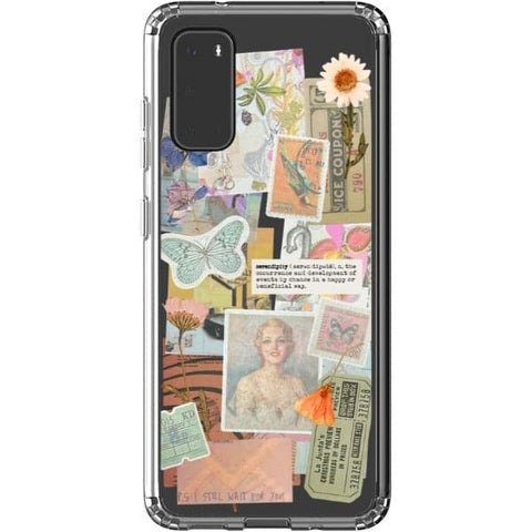 Galaxy S20 Serendipity Scraps Collage Clear Phone Case - The Urban Flair