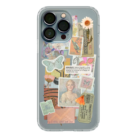 Serendipity Scraps Collage Phone Case For iPhone 13 Pro Max 12 Mini 11 XR XS 7 8 Plus SE 2020 Aesthetic Moodboard Design Feat
