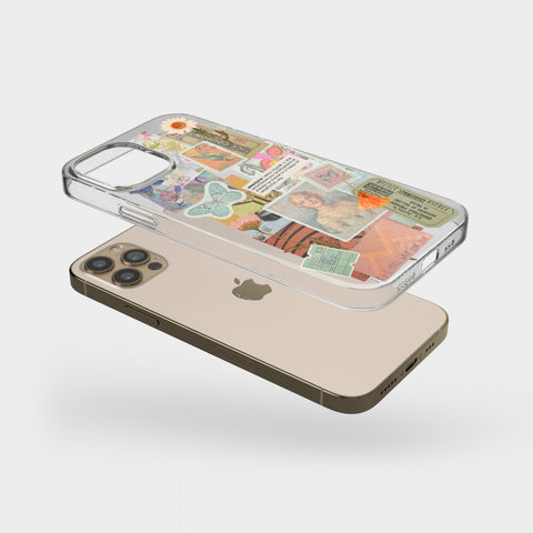 Serendipity Scraps Collage Phone Case For iPhone 13 Pro Max 12 Mini 11 XR XS 7 8 Plus SE 2020 Aesthetic Moodboard Design Feat