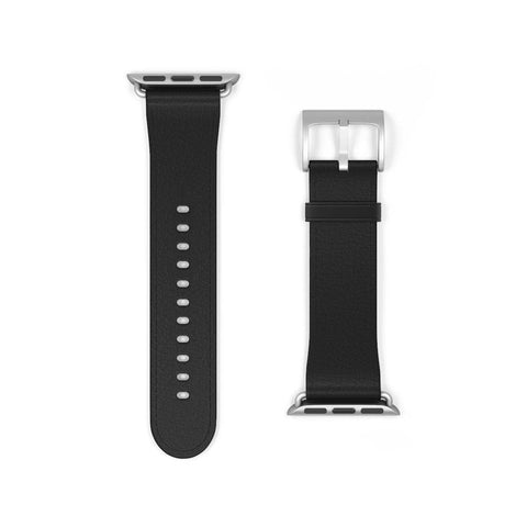 Shop The Simple Black Apple Watch Band Exclusively at The Urban Flair - Trendy Faux/Vegan Leather iWatch Straps - Affordable Replacements Bands For Women