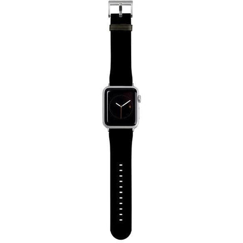 Shop The Simple Black Apple Watch Band Exclusively at The Urban Flair - Trendy Faux/Vegan Leather iWatch Straps - Affordable Replacements Bands For Women