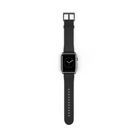 Shop The Simple Black Apple Watch Band Exclusively at The Urban Flair - Trendy Faux/Vegan Leather iWatch Straps - Affordable Replacements Bands For Women