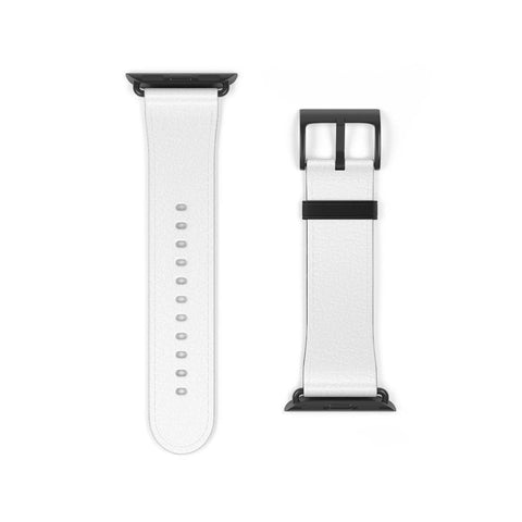 Shop The Simple White Apple Watch Band Exclusively at The Urban Flair - Trendy Faux/Vegan Leather iWatch Straps - Affordable Replacements Bands For Women