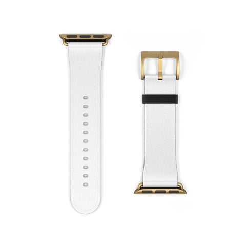 Shop The Simple White Apple Watch Band Exclusively at The Urban Flair - Trendy Faux/Vegan Leather iWatch Straps - Affordable Replacements Bands For Women
