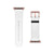Shop The Simple White Apple Watch Band Exclusively at The Urban Flair - Trendy Faux/Vegan Leather iWatch Straps - Affordable Replacements Bands For Women