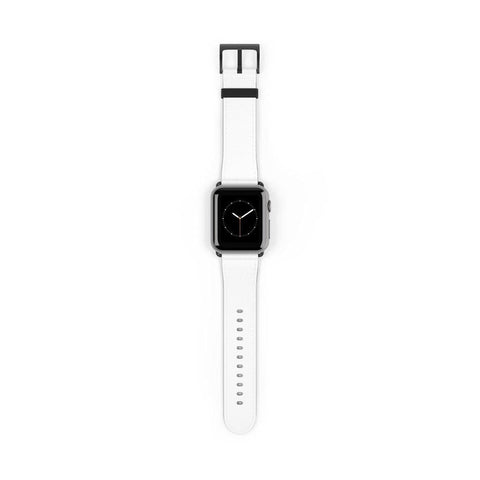 Shop The Simple White Apple Watch Band Exclusively at The Urban Flair - Trendy Faux/Vegan Leather iWatch Straps - Affordable Replacements Bands For Women
