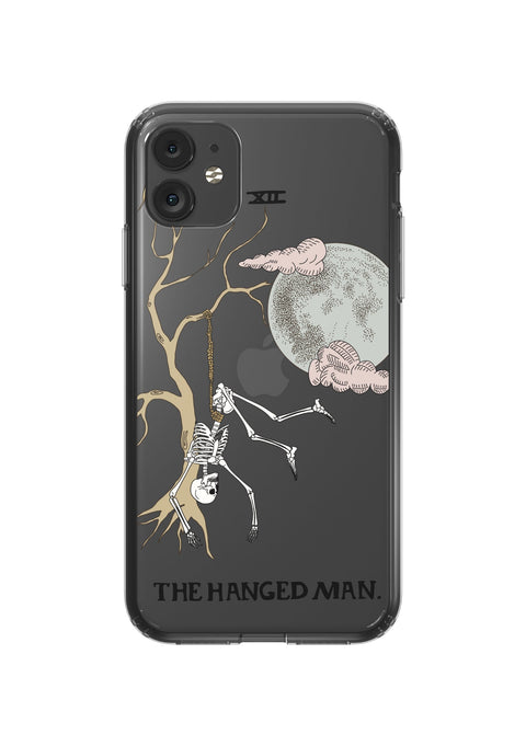 Skeleton Tarot Card Clear Phone Case