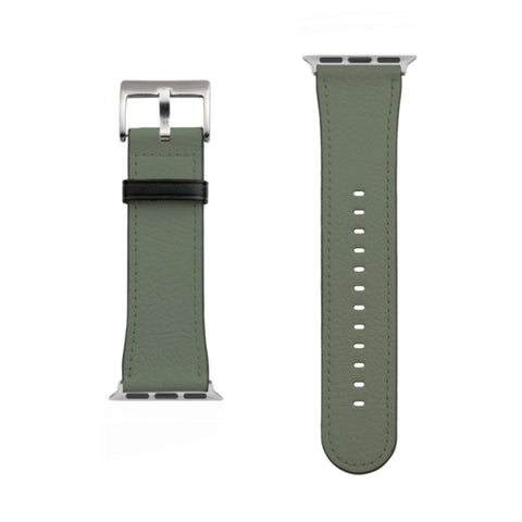 38/40/41mm Matte Silver Solid Earth Tone Apple Watch Bands - The Urban Flair