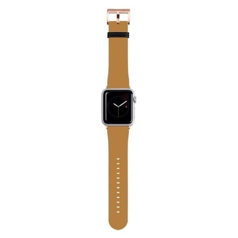 Shop The Solid Golden Yellow Tone Apple Watch Bands Exclusively at The Urban Flair - Trendy Faux/Vegan Leather iWatch Straps - Affordable Replacements Bands For Women