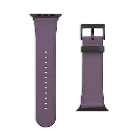 38/40/41mm Matte Black Solid Purple Apple Watch Bands - The Urban Flair