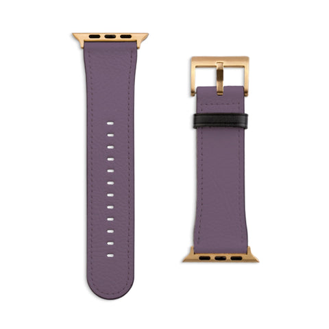 38/40/41mm Matte Gold Solid Purple Apple Watch Bands - The Urban Flair