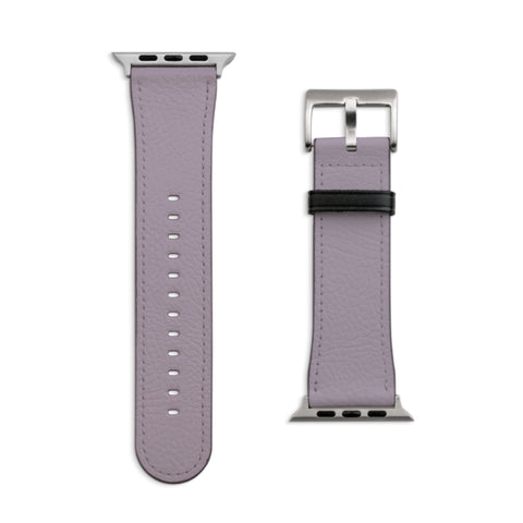 38/40/41mm Matte Silver Solid Purple Apple Watch Bands - The Urban Flair