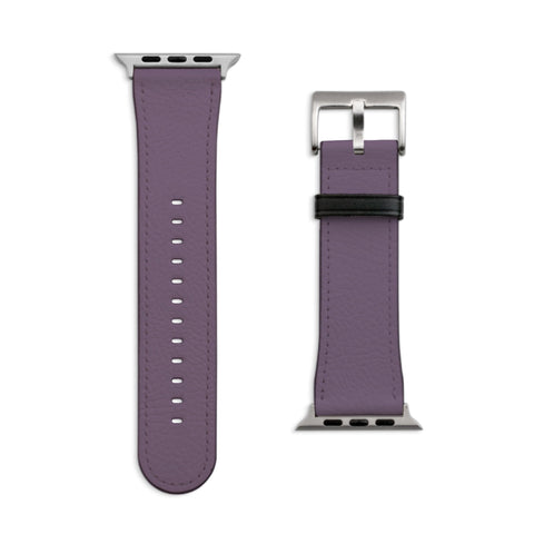 38/40/41mm Matte Silver Solid Purple Apple Watch Bands - The Urban Flair