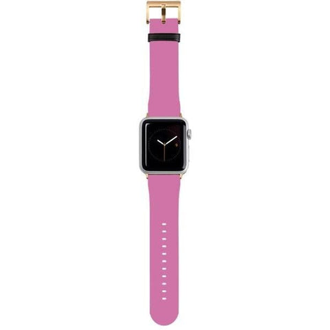 Shop The Solid Shades of Pink Apple Watch Bands Exclusively at The Urban Flair - Trendy Faux/Vegan Leather iWatch Straps - Affordable Replacements Bands For Women