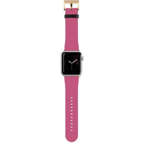 Shop The Solid Shades of Pink Apple Watch Bands Exclusively at The Urban Flair - Trendy Faux/Vegan Leather iWatch Straps - Affordable Replacements Bands For Women