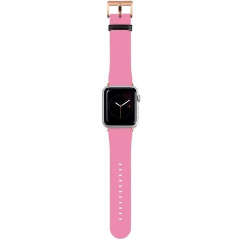 Shop The Solid Shades of Pink Apple Watch Bands Exclusively at The Urban Flair - Trendy Faux/Vegan Leather iWatch Straps - Affordable Replacements Bands For Women