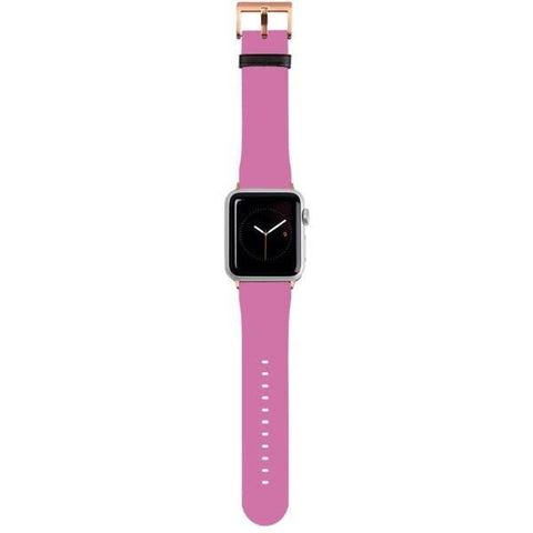 Shop The Solid Shades of Pink Apple Watch Bands Exclusively at The Urban Flair - Trendy Faux/Vegan Leather iWatch Straps - Affordable Replacements Bands For Women