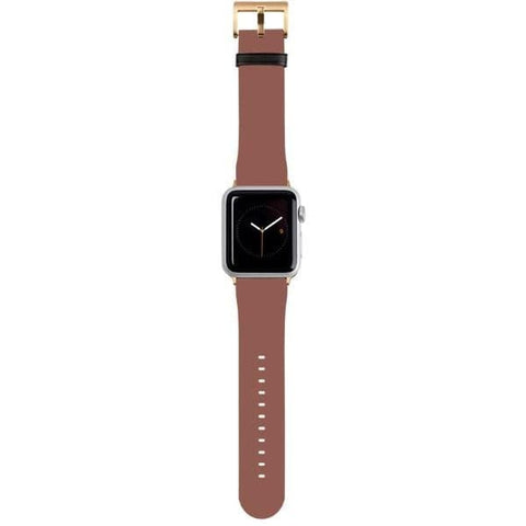 Shop The Solid Terracotta Shades Apple Watch Bands Exclusively at The Urban Flair - Trendy Faux/Vegan Leather iWatch Straps - Affordable Replacements Bands For Women