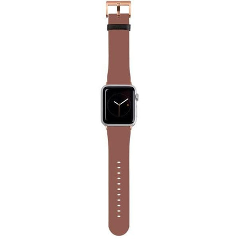Shop The Solid Terracotta Shades Apple Watch Bands Exclusively at The Urban Flair - Trendy Faux/Vegan Leather iWatch Straps - Affordable Replacements Bands For Women