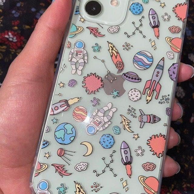 Space Doodles Clear Phone Case for Apple iPhone 15 (& more!)– The Urban  Flair